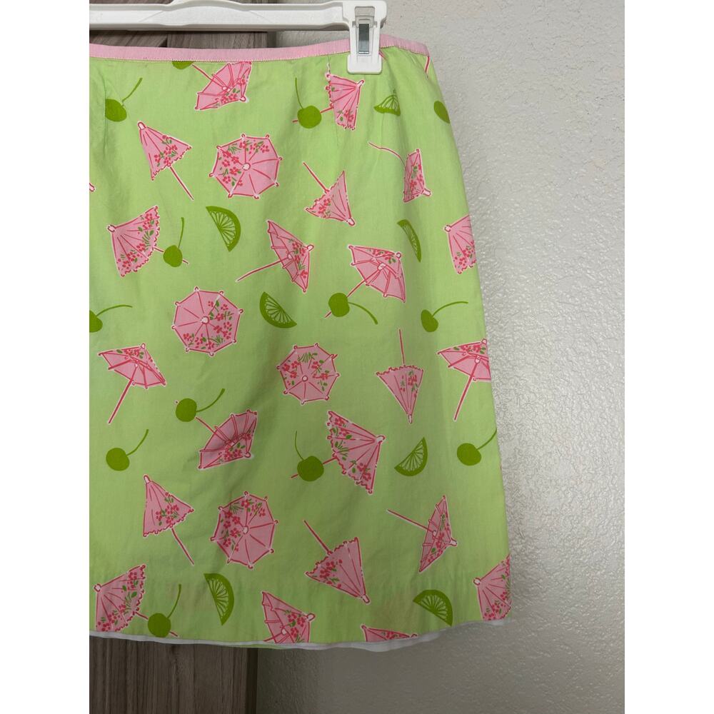 Lilly Pulitzer White label vintage Singapore Sling umbrella skirt 10 - Picture 2 of 7
